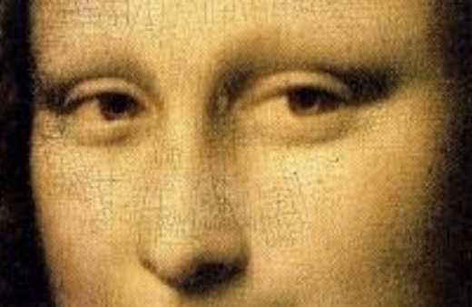 Détail du regard, La Joconde, Léonard de Vinci